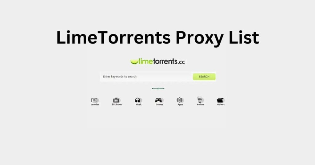 LimeTorrents Proxy List