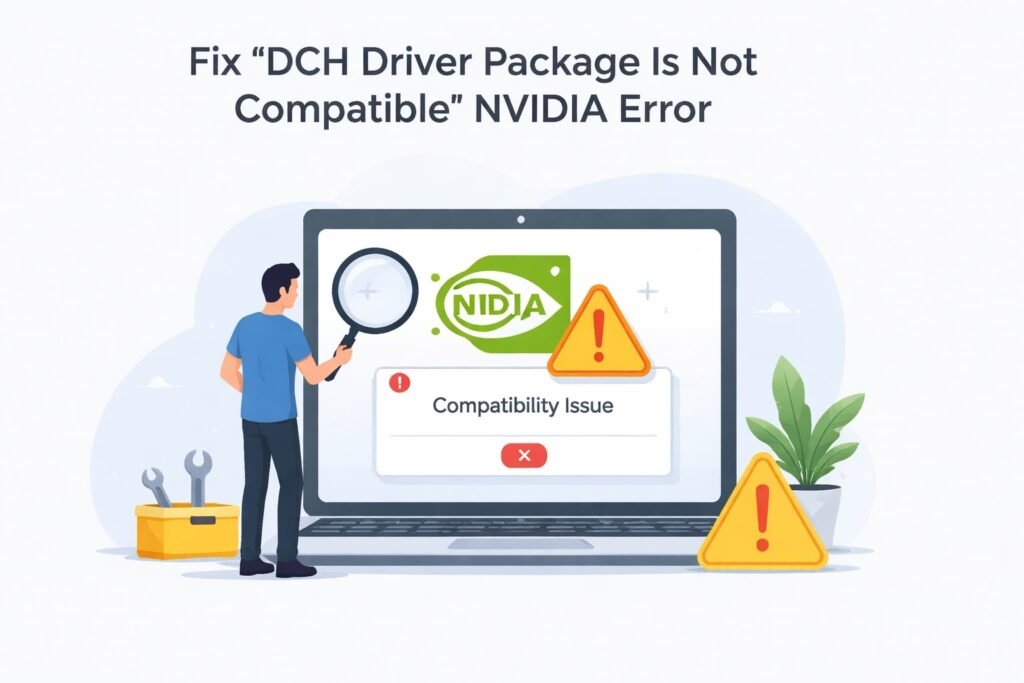 Fix DCH Driver Package Is Not Compatible NVIDIA Error
