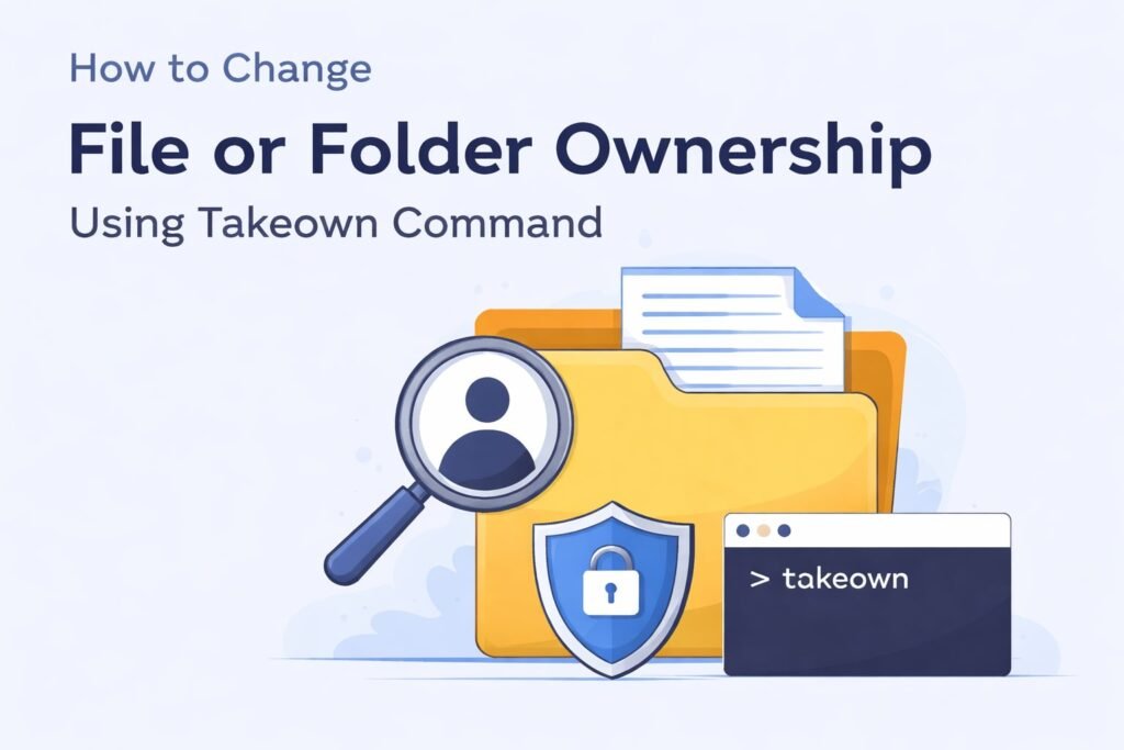 How to Change File or Folder Ownership Using Takeown Command