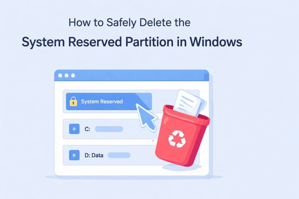 How to Safely Delete the System Reserved Partition in Windows