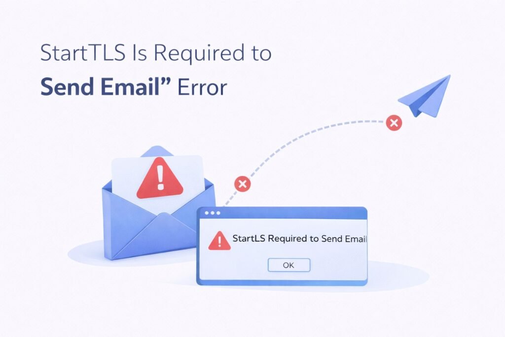 StartTLS Is Required to Send Email Error