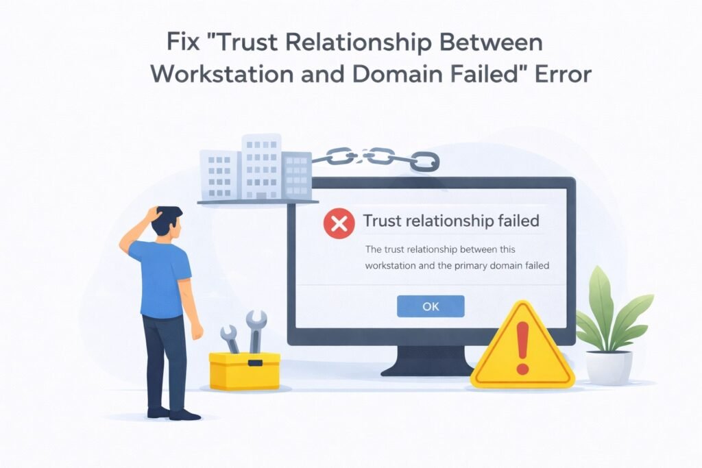 Trust Relationship Between Workstation and Domain Failed Error