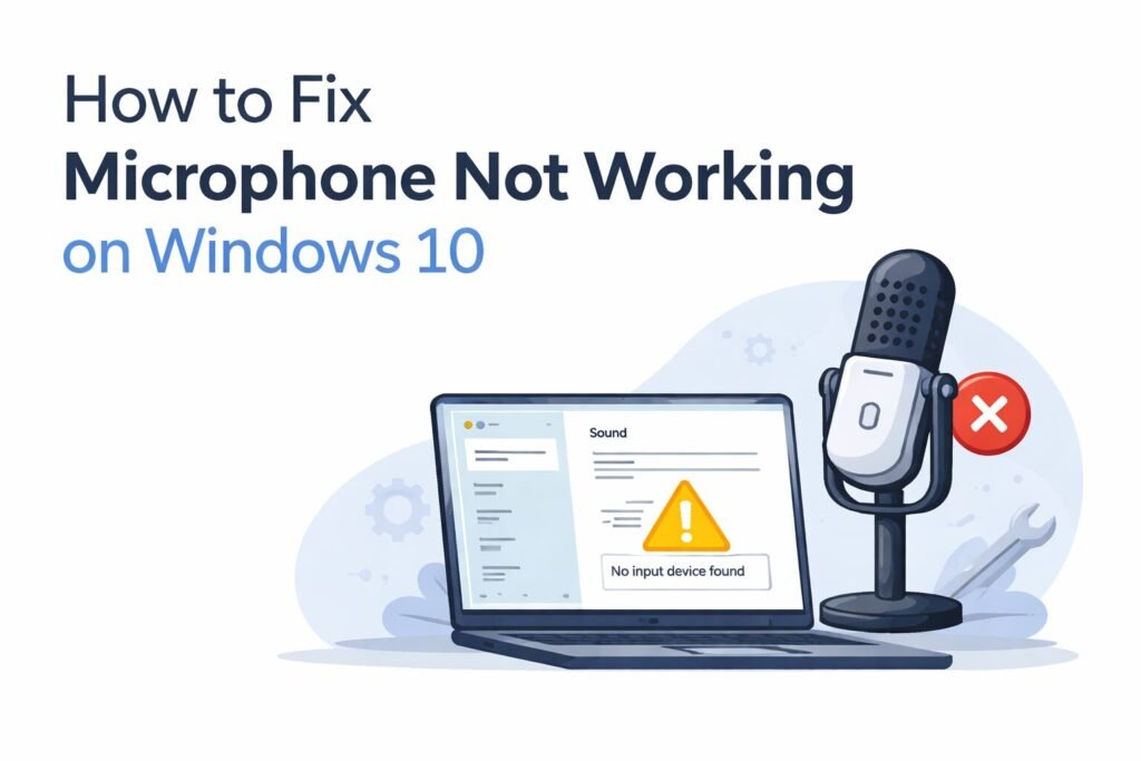 Fix Microphone Not Working on Windows 10