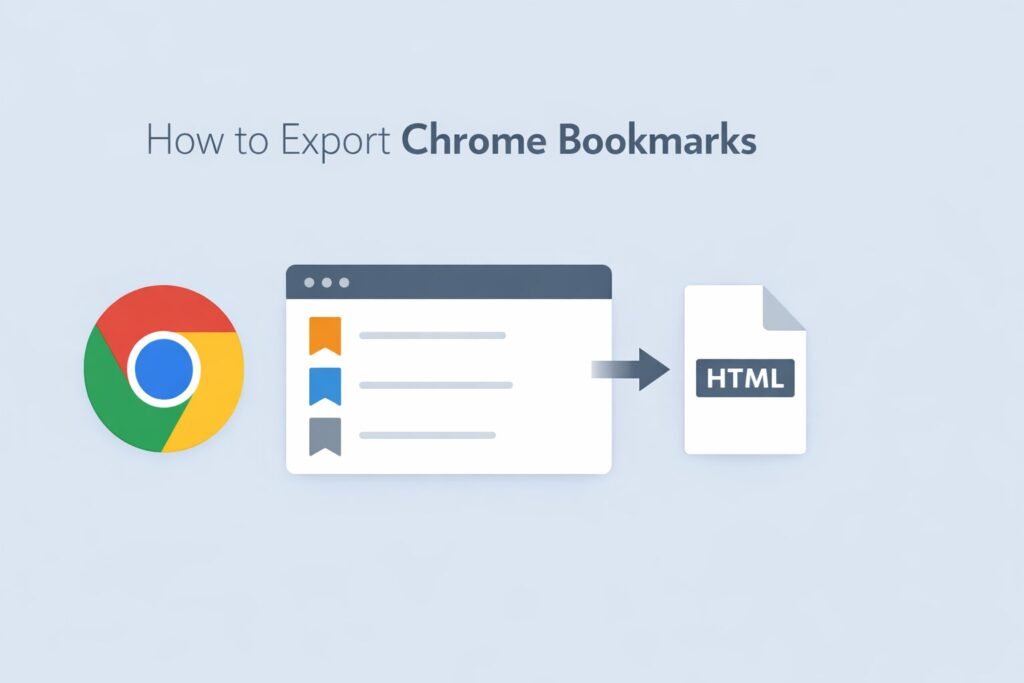 How to Export Chrome Bookmarks