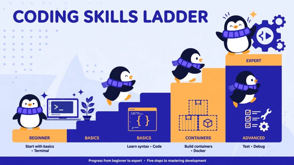 A difficulty ladder of Linux distros for programmers, from beginner-friendly to expert control