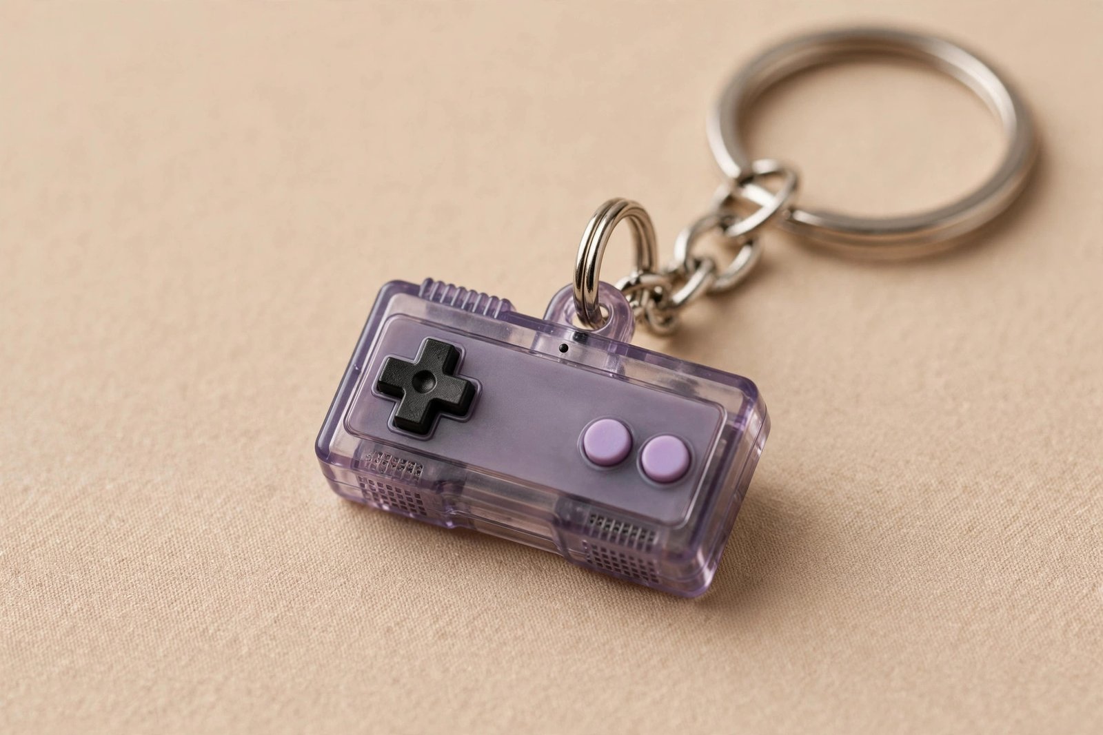 Tiny Bluetooth game controller on a keychain